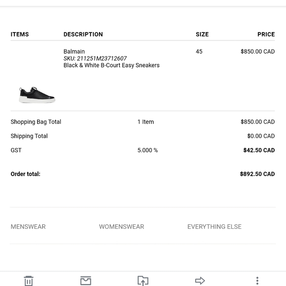 Balmain casual sneakers size 46(12) - Picture 7 of 7